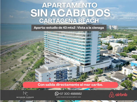 venta aparta suite con vista al mar en cartagena beach resort crespo