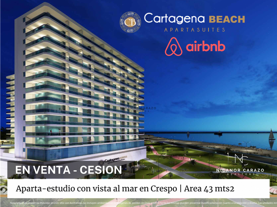 venta de cesion aparta suite en cartagena beach en crespo airbnb