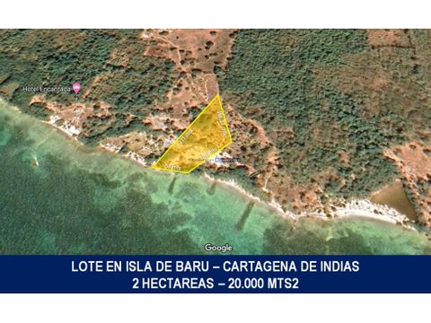 vendemos lote en isla de baru cartagena de indias