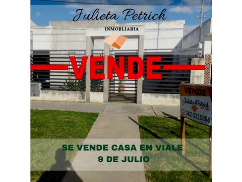se vende casa en viale sobre 9 de julio