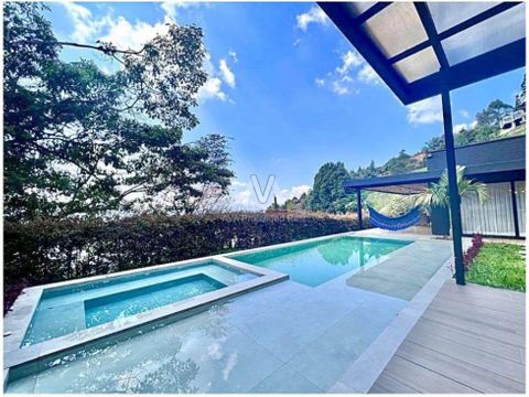 venta de moderna casa de 1 solo nivel con piscina poblado las palmas