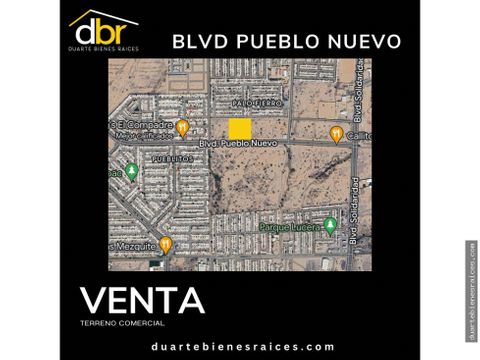 venta terreno blvd pueblo nuevo