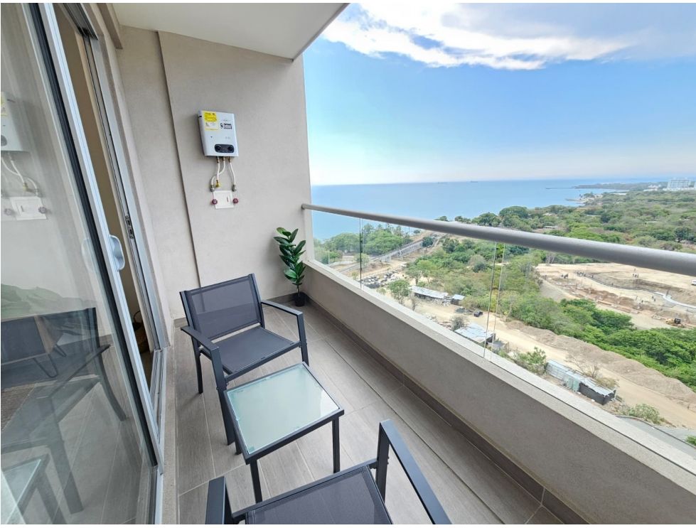 Renta apartamento amoblado Piscinas+Playa
