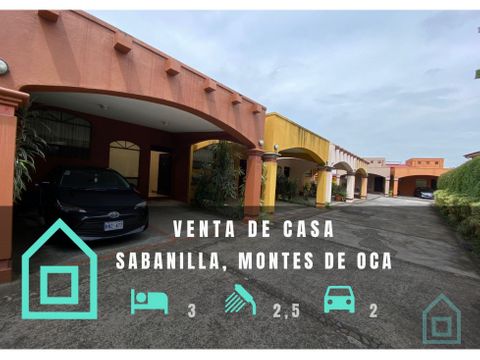 venta de casa condominio en sabanilla