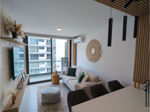 alquiler apartamento amoblado en sky garden 2 habitaciones piso 9