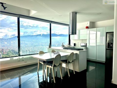 alquiler de apartamento penthouse triplex amoblado en el poblado