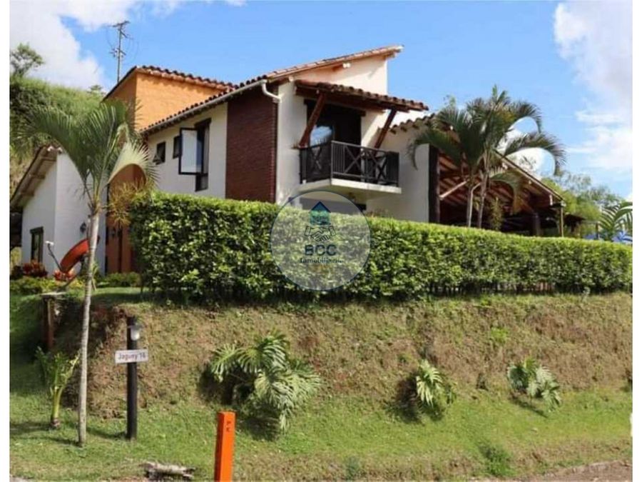 alquiler de casa campestre amoblada condominio fincas panaca quimbaya
