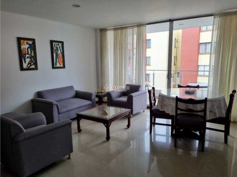 apartamento amoblado de 86 mt de 2 alcobas laureles