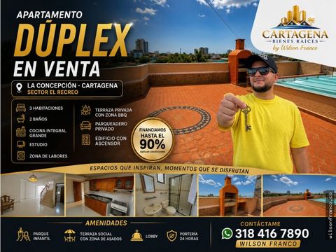 apartamento duplex en venta edificio el parque la concepcion ctg