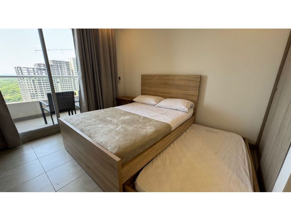 Apartamento en renta amoblado Piscinas+Playa 2