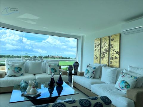 apartamento esquinero karibana hermosa vista cartagena golf beach