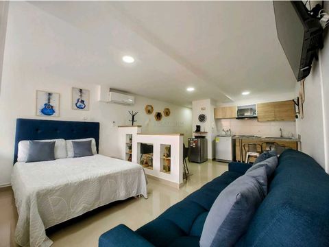 apartaestudio amoblado en arriendo en edificio en la flora cali