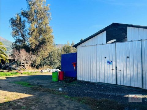 bodega con terreno en rabuco hijuelas