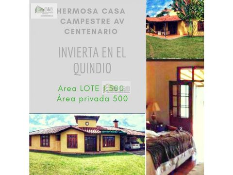 casa campestre cerca a la av centenario