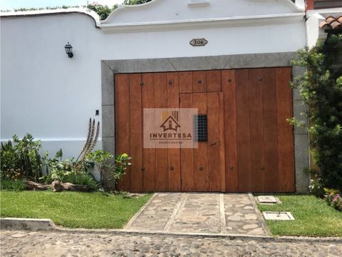 casa en alquiler en condominio bella vista en jocotenango