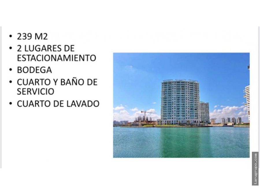 departamento de 3 recamaras en puerto cancun con vista al mar piso 19