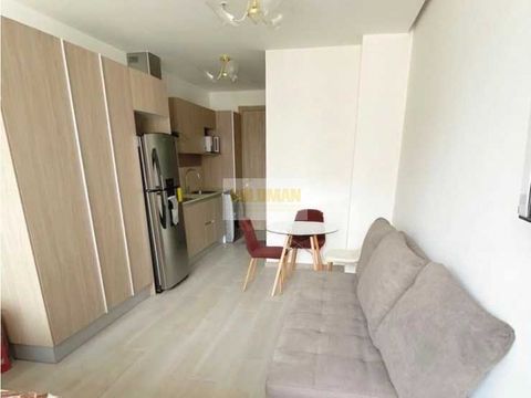 estudio en renta con 40m2 monoambiente 1 parqueadero y balcon