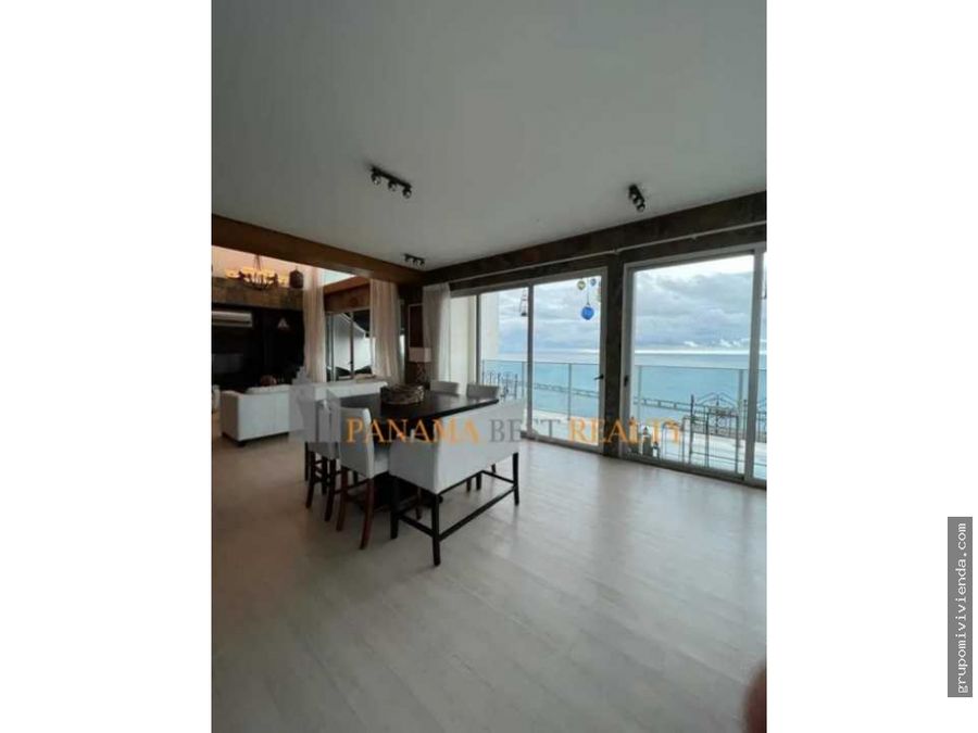 hermoso apartamento con vista directa al mar en coco del mar cmv