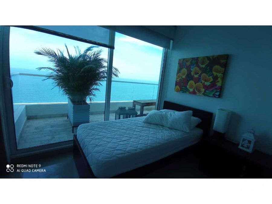 hermoso y exclusivo apartamento con vista al mar en bello horizonte