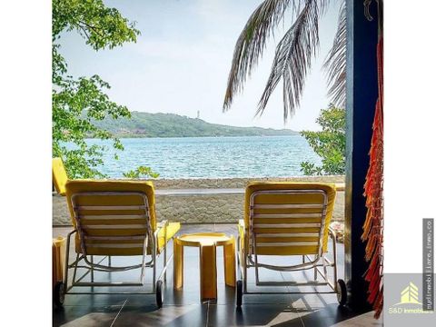 hermosa cabana de playa para la renta vip isla cholon cartagena
