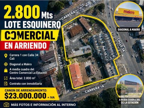 lote comercial esquinero cali