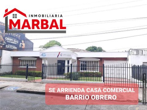 se arrienda casa comercial barrio obrero