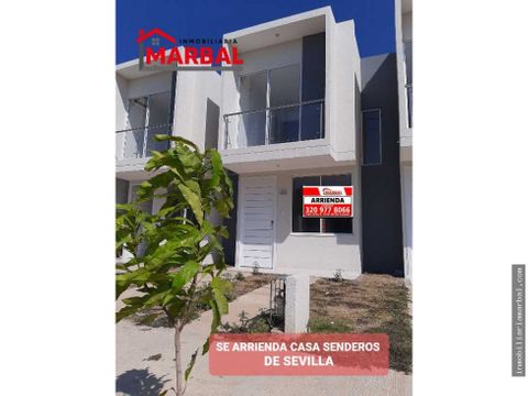 se arrienda casa urb senderos del sevilla