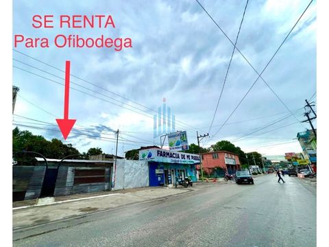 se renta ofibodega en construccion en calle principal de san benito