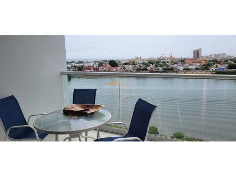venta lujoso apartamento de 122m2 y hermosa vista manga cartagena