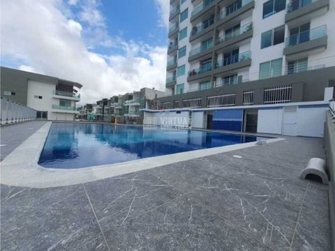 se vende apartamento con vista panoramica en conjunto con piscina