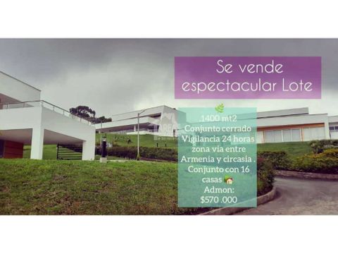 se vende lote en circasia quindio