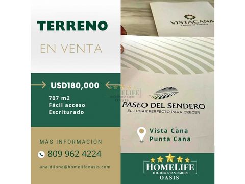 terreno en vista cana