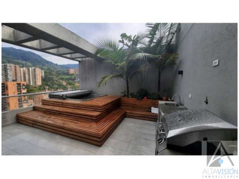 vendo moderno apartamento duplex en envigado con terraza y jacuzzi