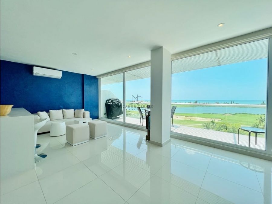 venta apartamento duplex 4 alcobas en karibana beach golf cartagena
