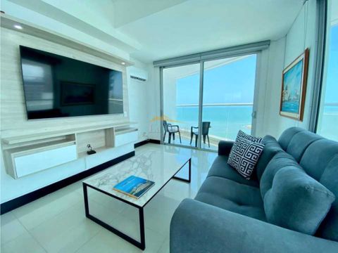 venta apartamento vista al mar de 2 halcobas boacgrande cartagena