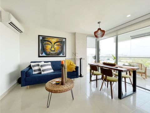 venta apartamento 1 alcoba con hermosa vista en condominio beach club