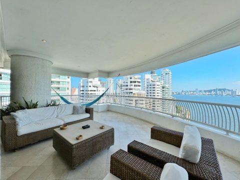 venta apartamento 3 alcobas edificio mar de leva bocagrande cartagena