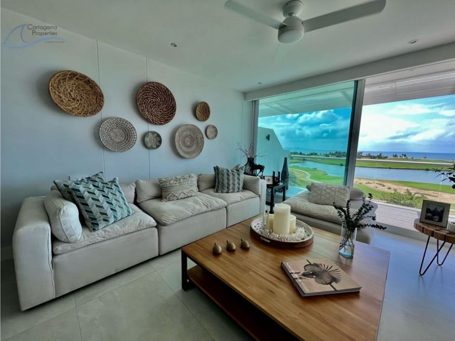 venta hermoso penthouse karibana cartagena beach golf