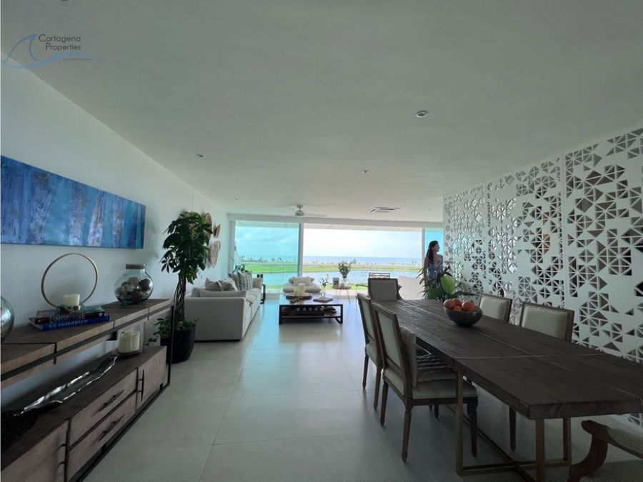 venta hermoso penthouse karibana cartagena beach golf