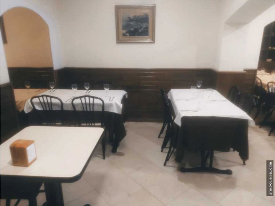 venta local comercial con licencia de restaurante en sant gervasi