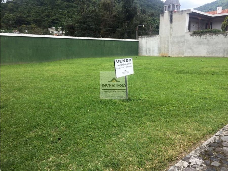 venta terreno en exclusivo condominio las gravileas antigua guatemala