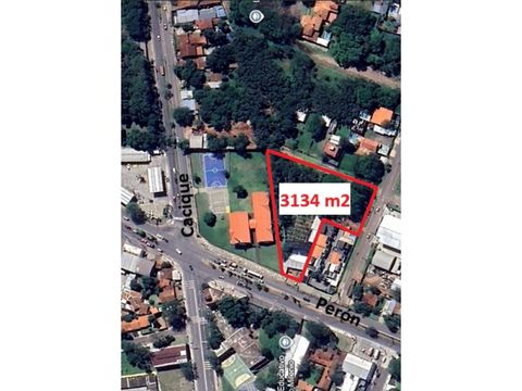 en venta terreno de 3134 m2 sobre peron