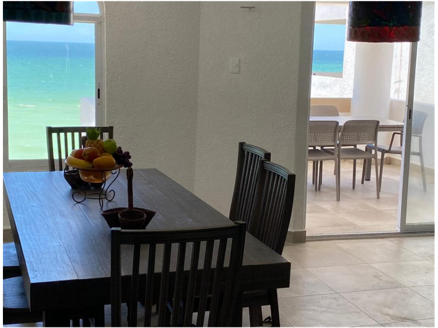 se renta departamento con vista al mar en chicxulub yucatan