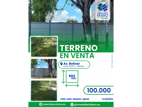 se vende terreno en av bolivar ve01 0002zc mgue