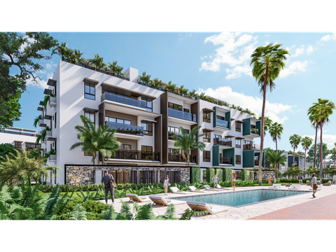 proyecto de apartamentos cerca de playa artificial en vista cana