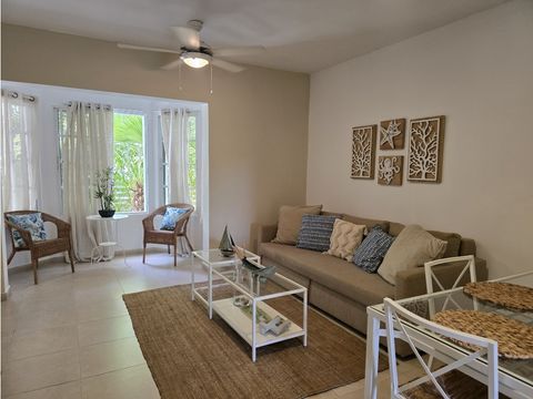 apartamento en alquiler en villas bavaro con acceso privado a playa