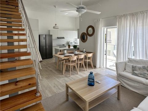 apartamento ph en renta con acceso a playa en bavaro