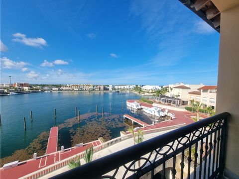 lujoso apartamento en renta con vista a la marina de cap cana