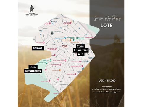 lote en sierras de los padres zona comercial alta ideal desarrollo