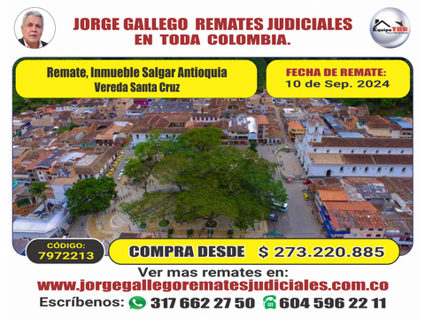 remate inmueble salgar antioquia